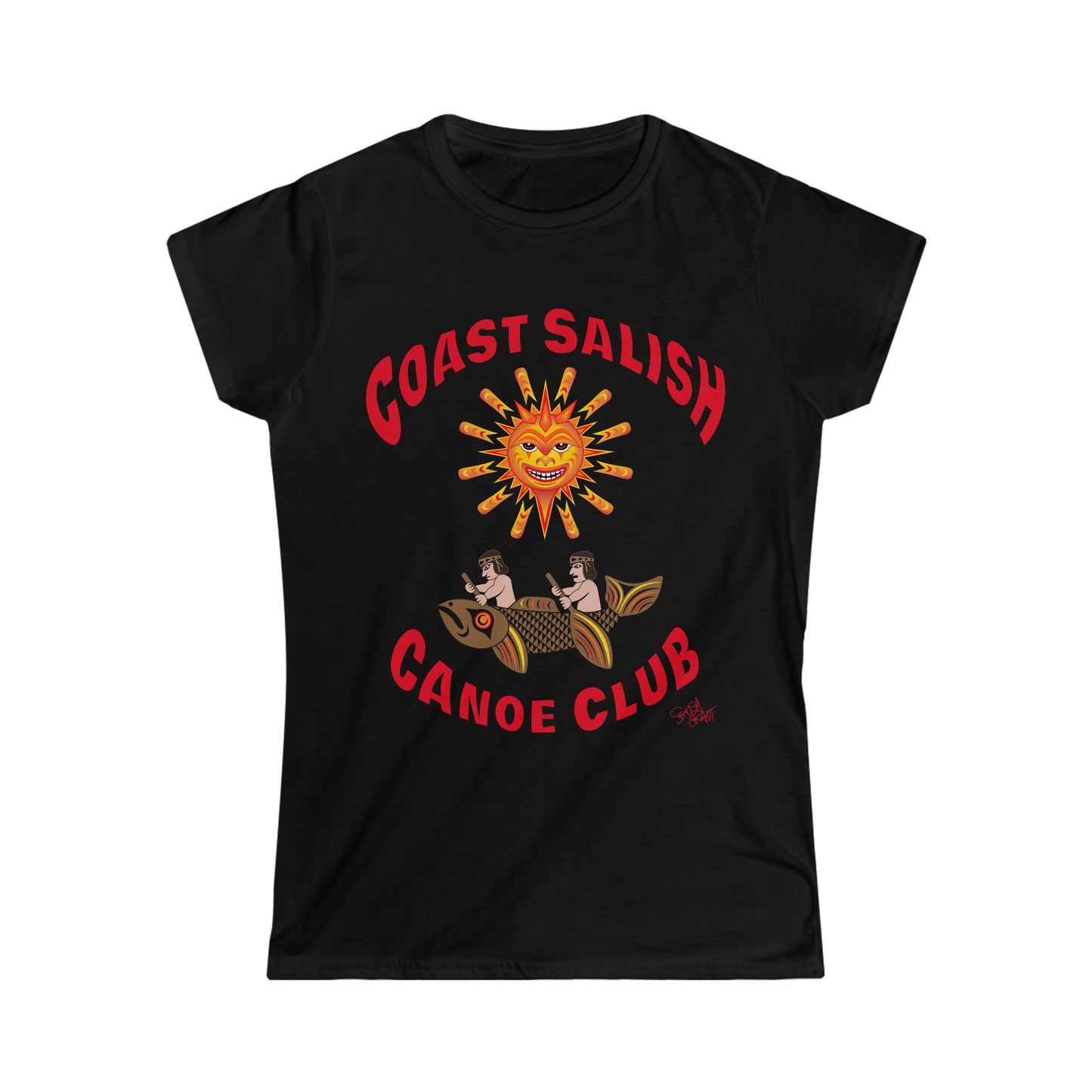 Salish Grant - Coast Salish Canoe Club Fitted Tee