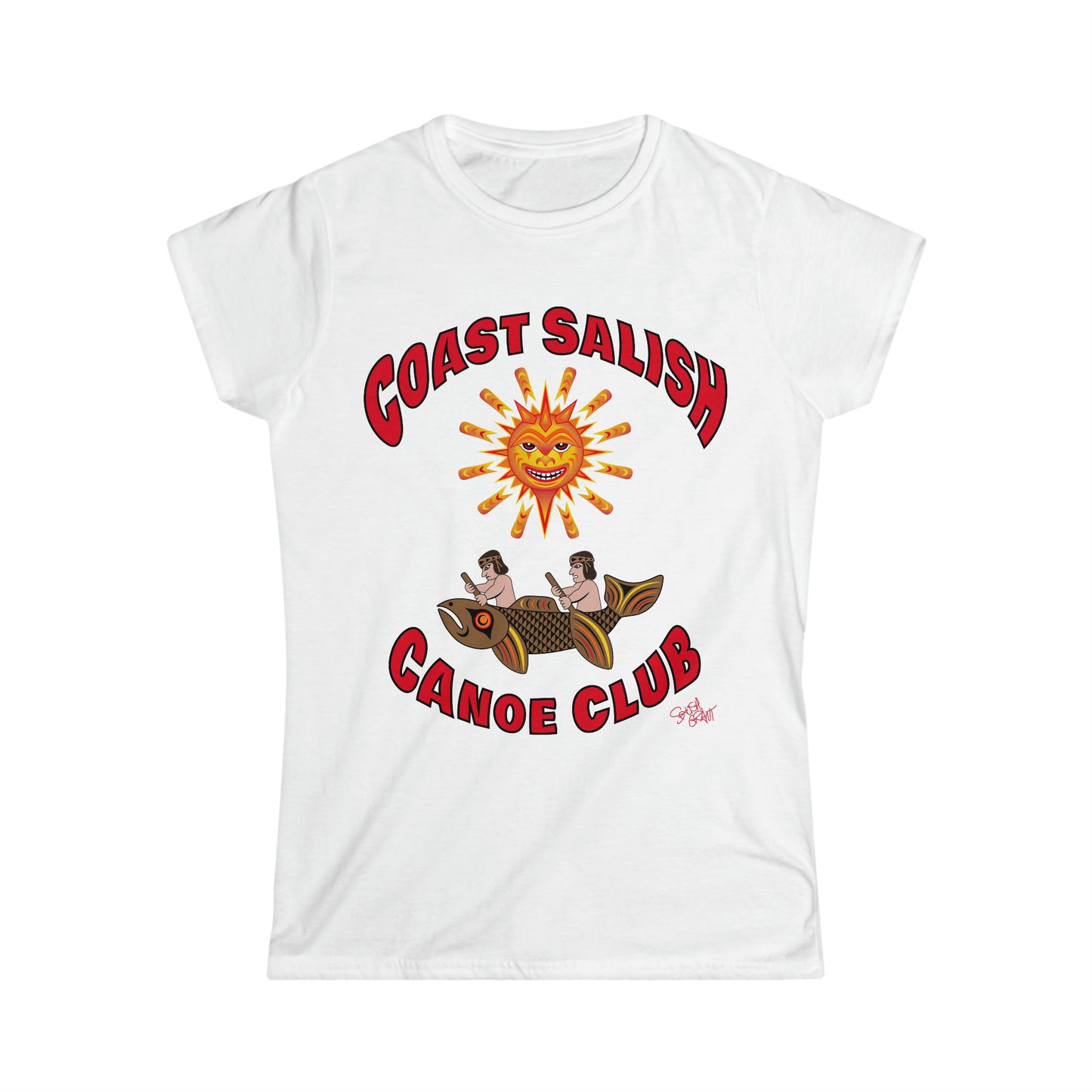 Salish Grant - Coast Salish Canoe Club Fitted Tee