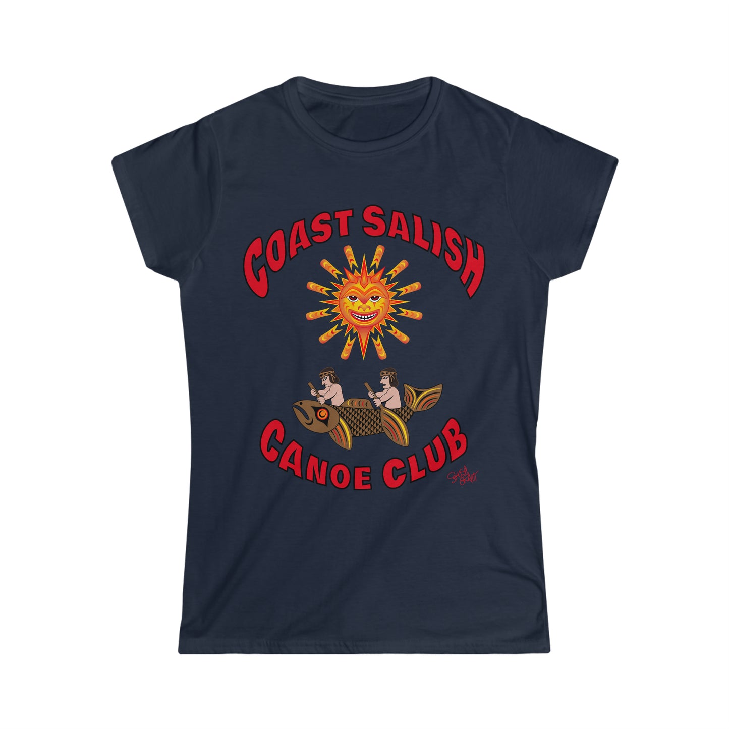 Salish Grant - Coast Salish Canoe Club Fitted Tee