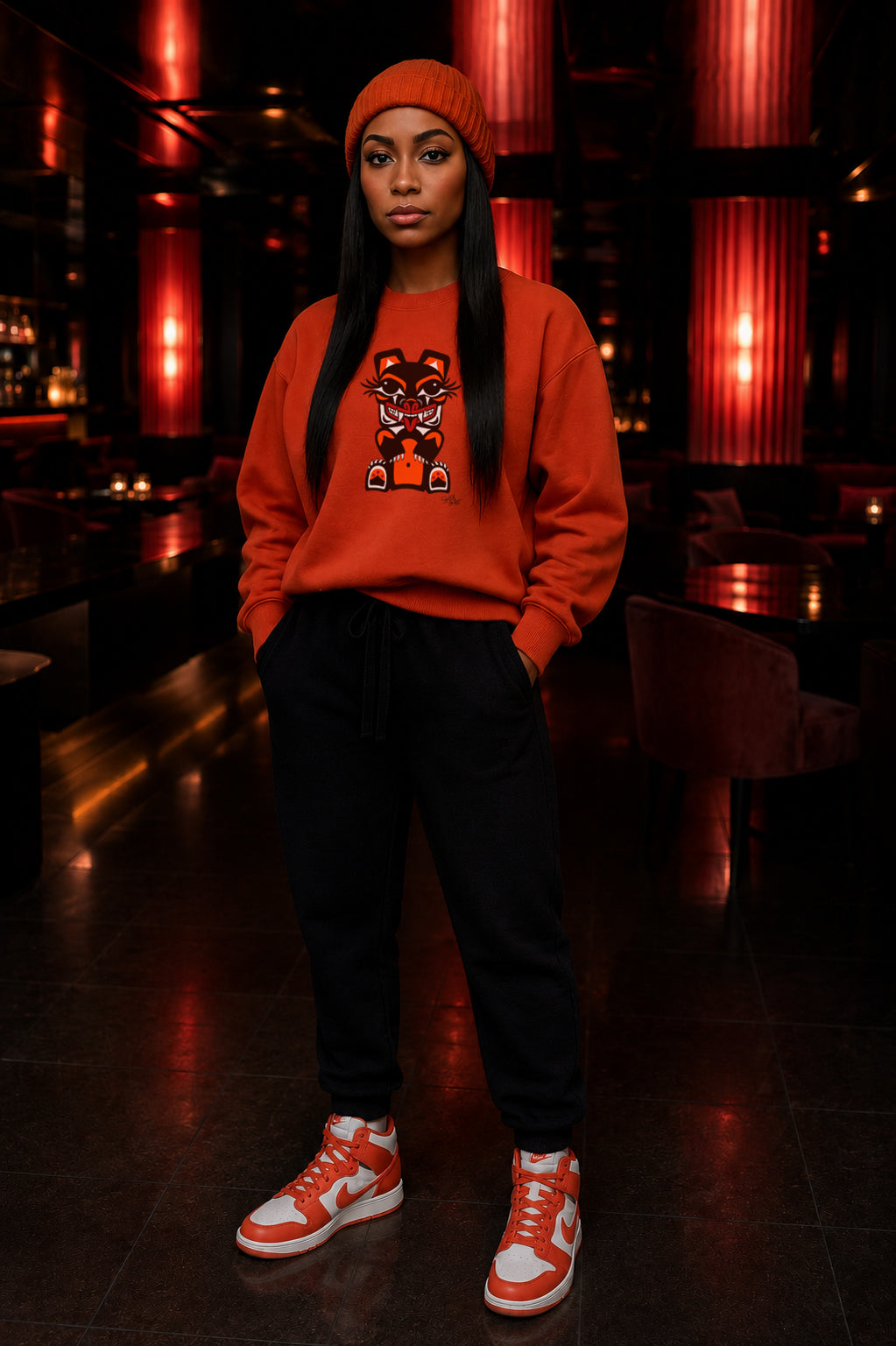 Mama Bear Sweatshirt – Coast Salish Art for Women