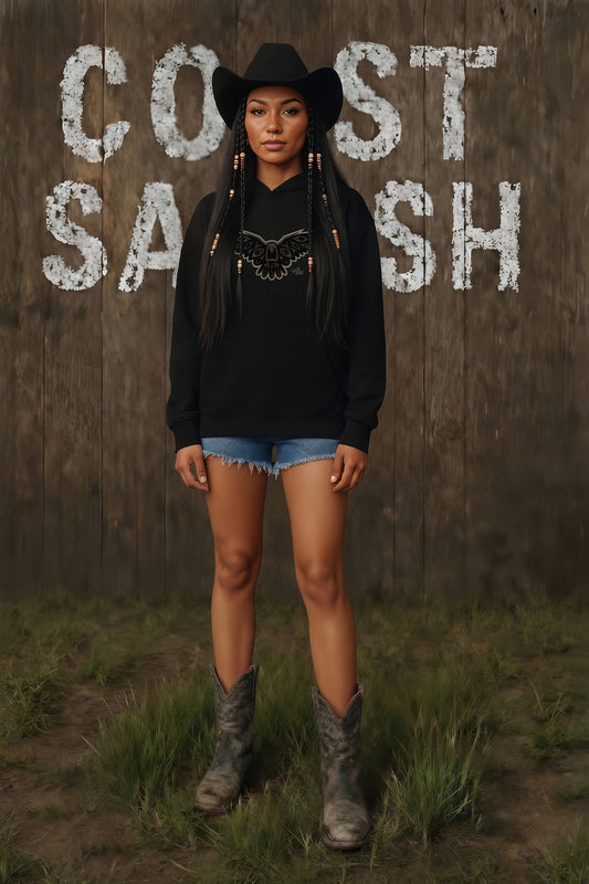 Crow Hoodie – Coast Salish Art for Women