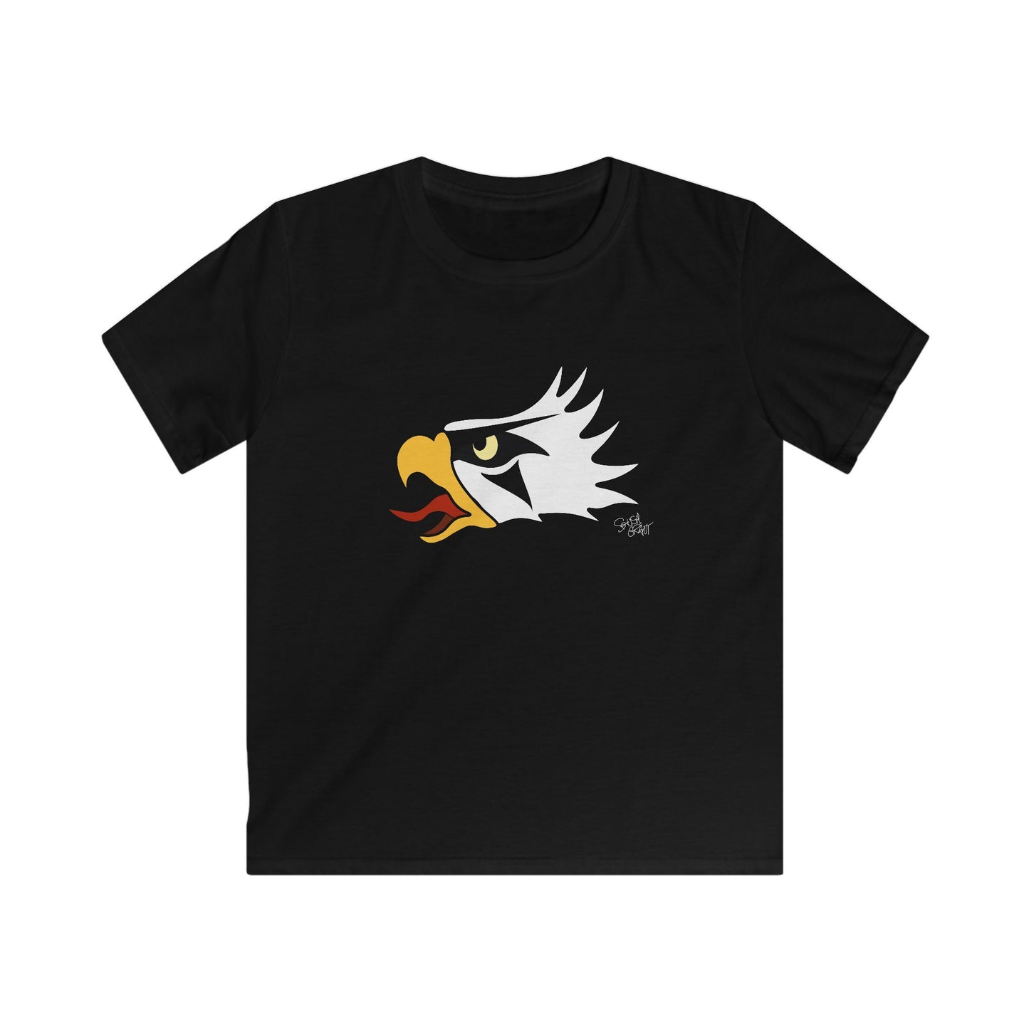 Eagle Head Kids T-Shirt – Coast Salish Eagle Crest Art for Children