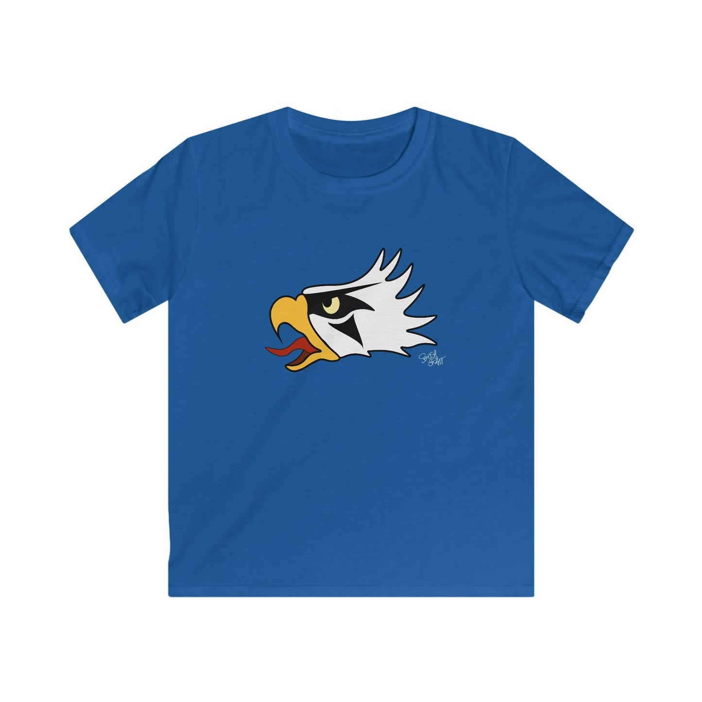 Eagle Head Kids T-Shirt – Coast Salish Eagle Crest Art for Children