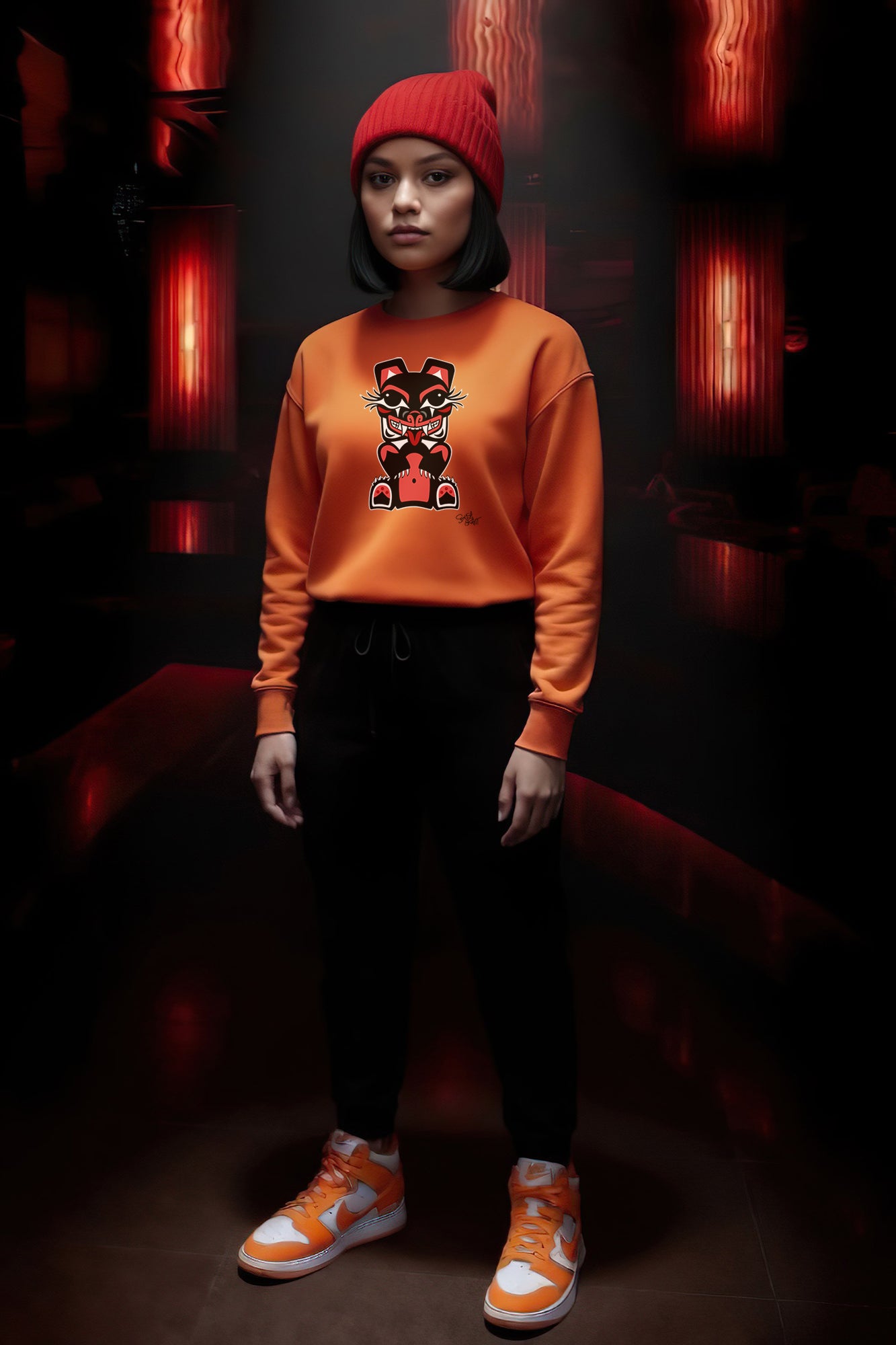 Mama Bear Sweatshirt – Coast Salish Art for Women
