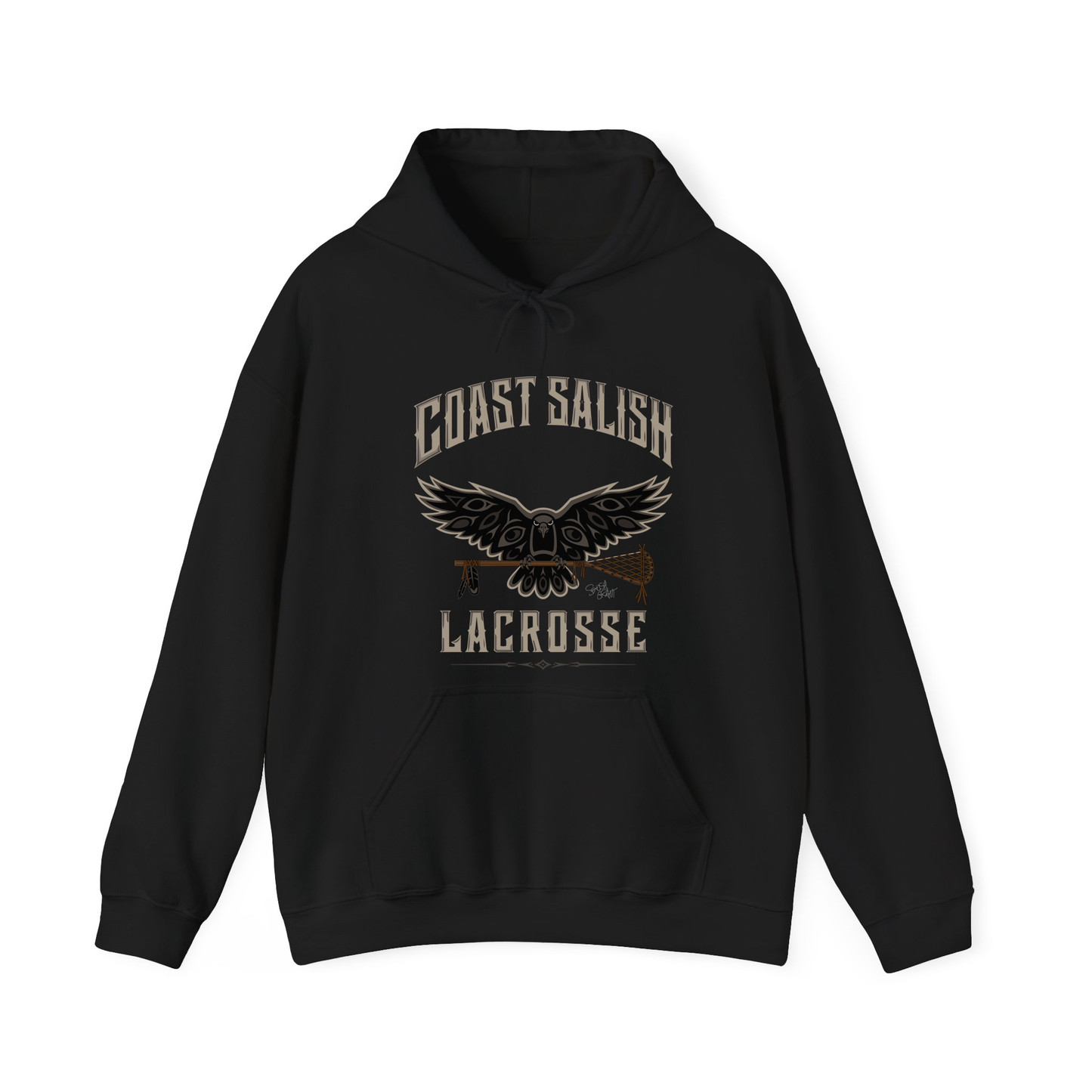 Crows Lacrosse Team Hoodie – Coast Salish Art for Women