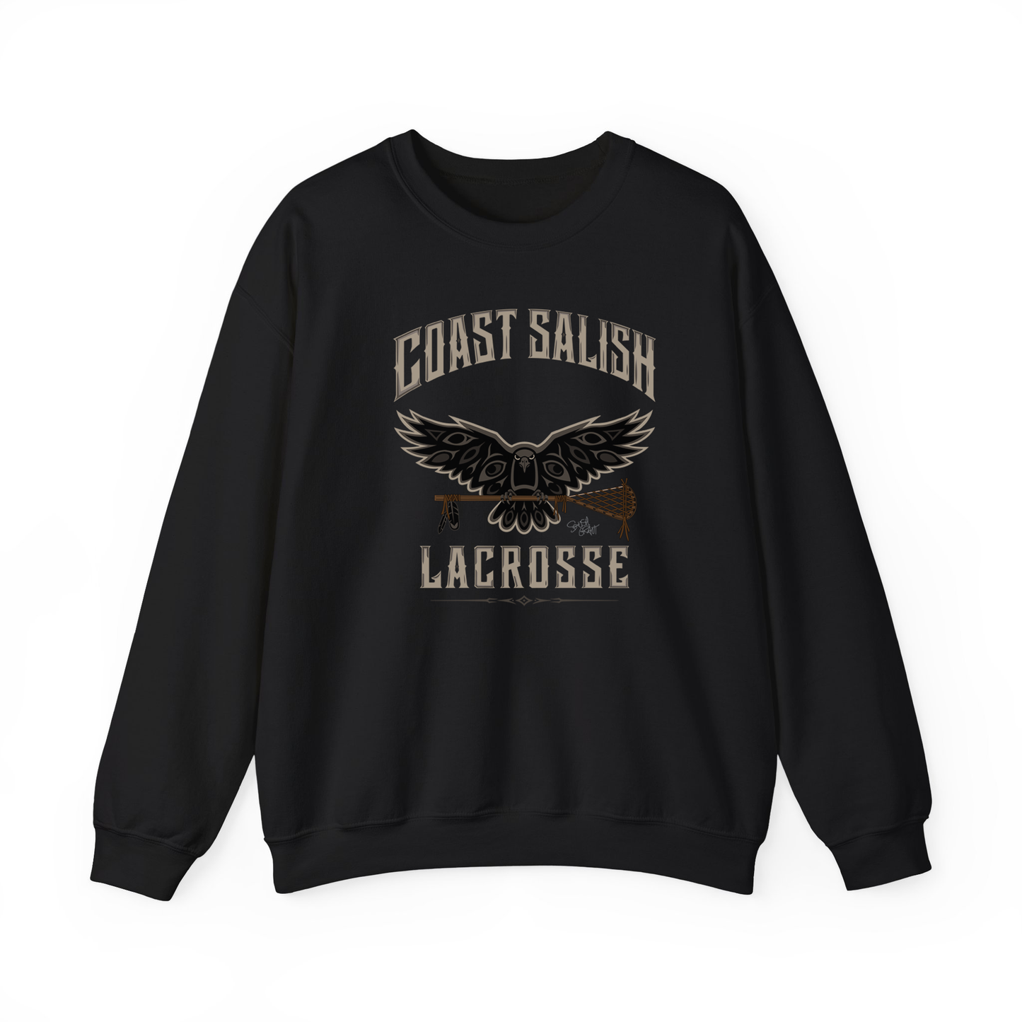 Crows Lacrosse Team Sweatshirt – Coast Salish Art for Women