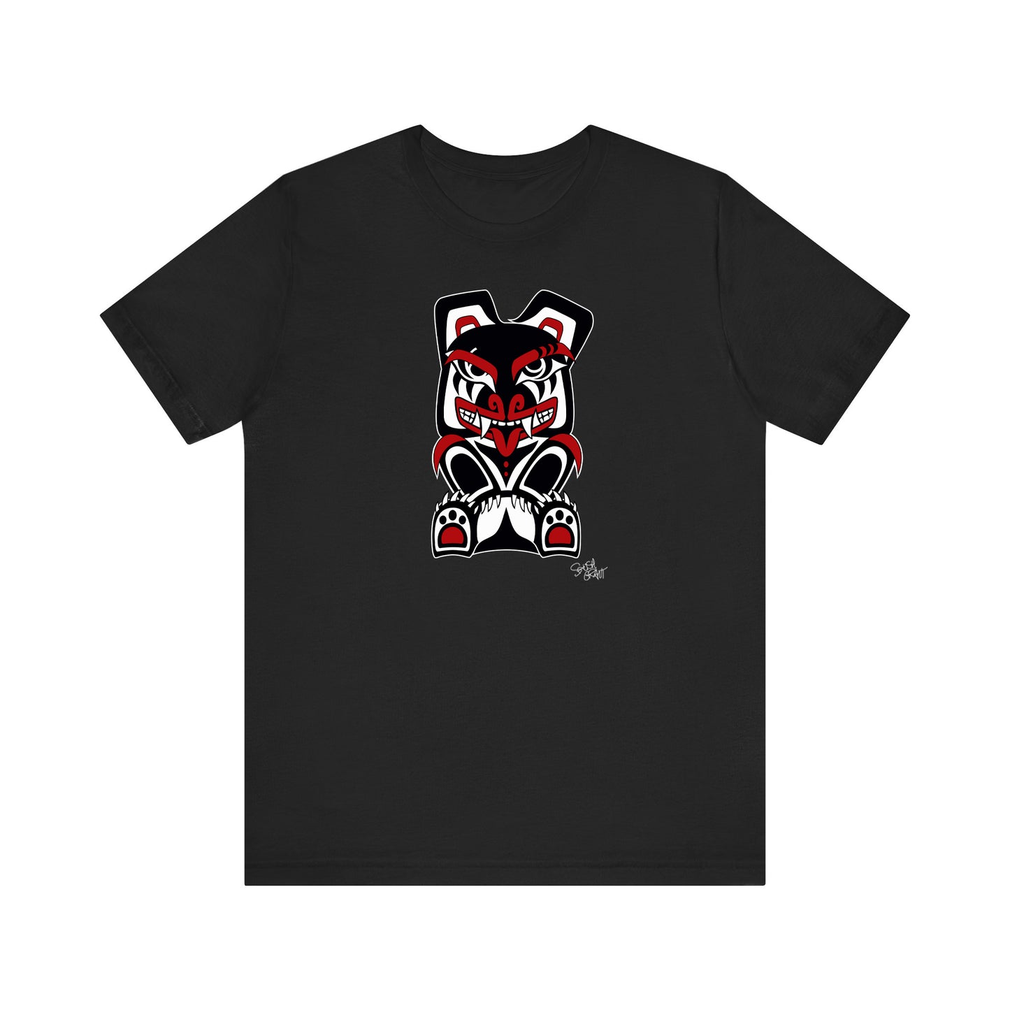Papa Bear Coast Salish T-Shirt for Men – Original Indigenous Bear Art