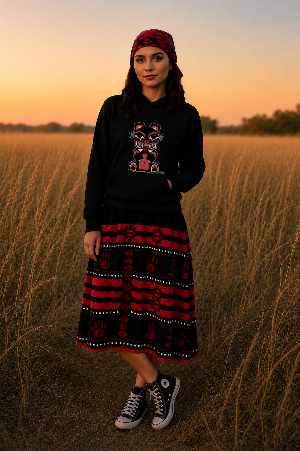 Mama Bear Hoodie – Coast Salish Art for Women
