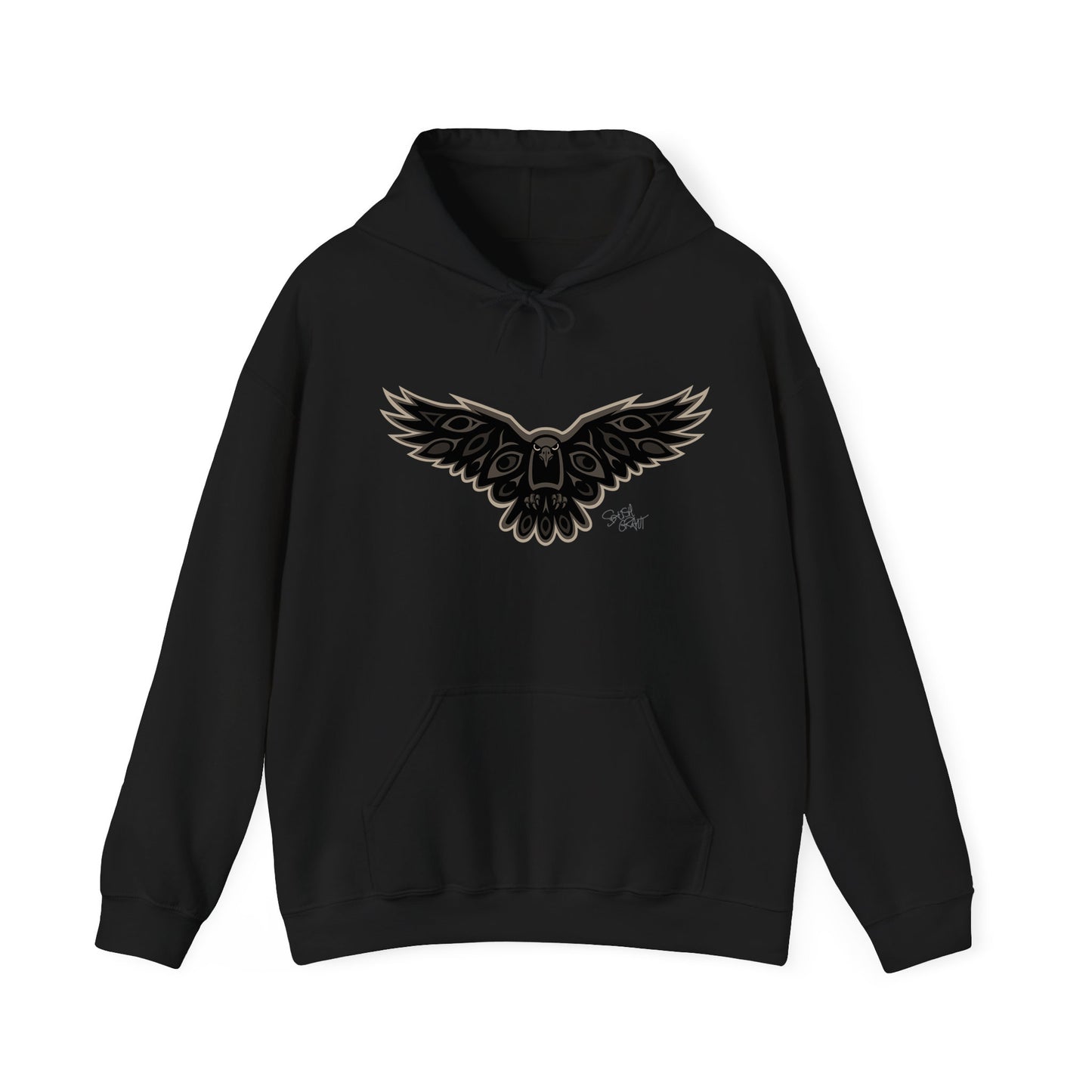 Crow Hoodie – Coast Salish Art for Women