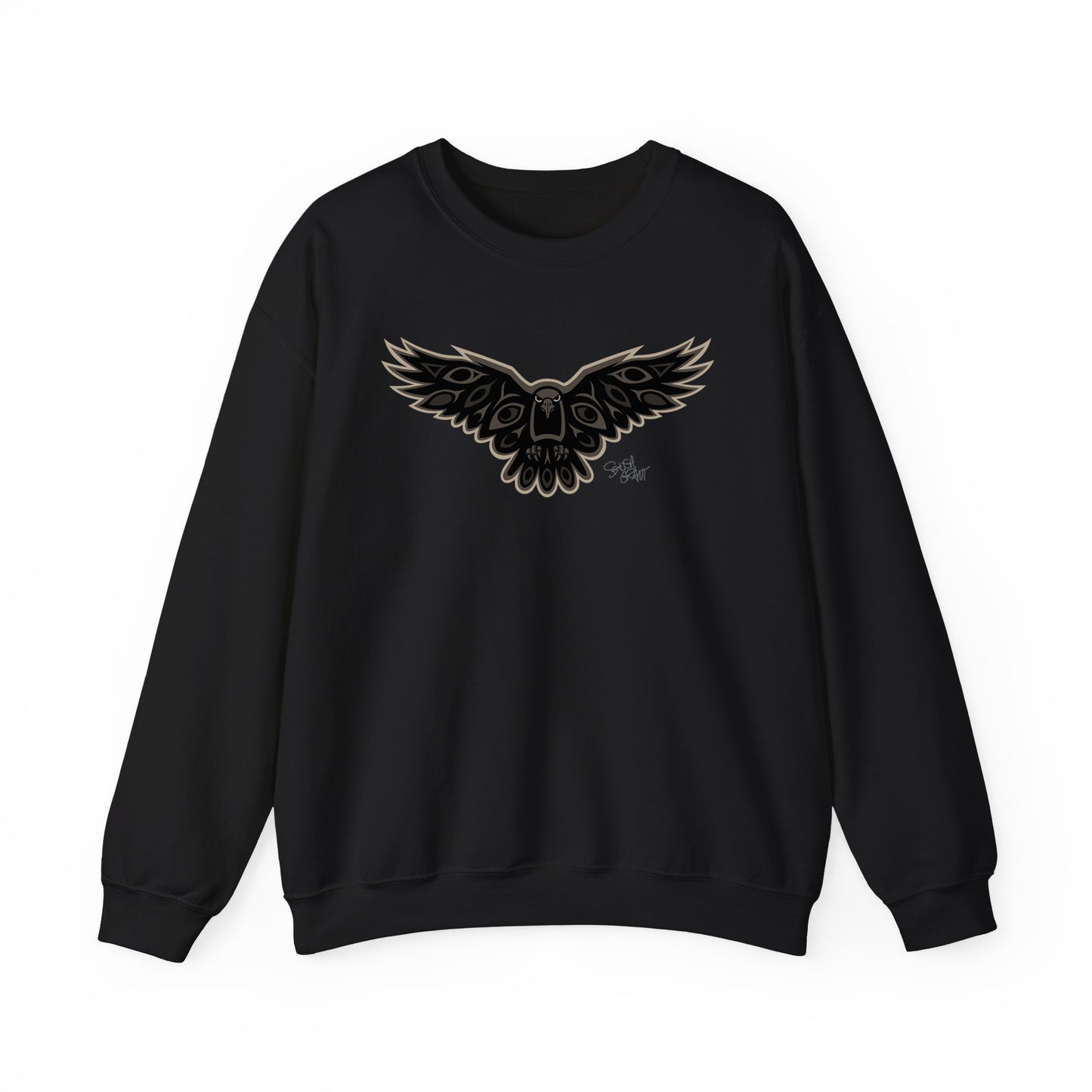 Crow Sweatshirt – Coast Salish Art for Men