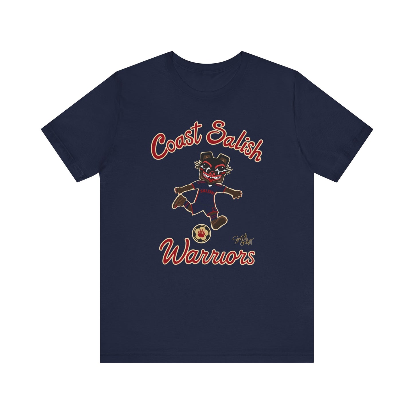 Coast Salish Warriors Soccer Men's Navy T-Shirt – Coast Salish Sportswear for Men