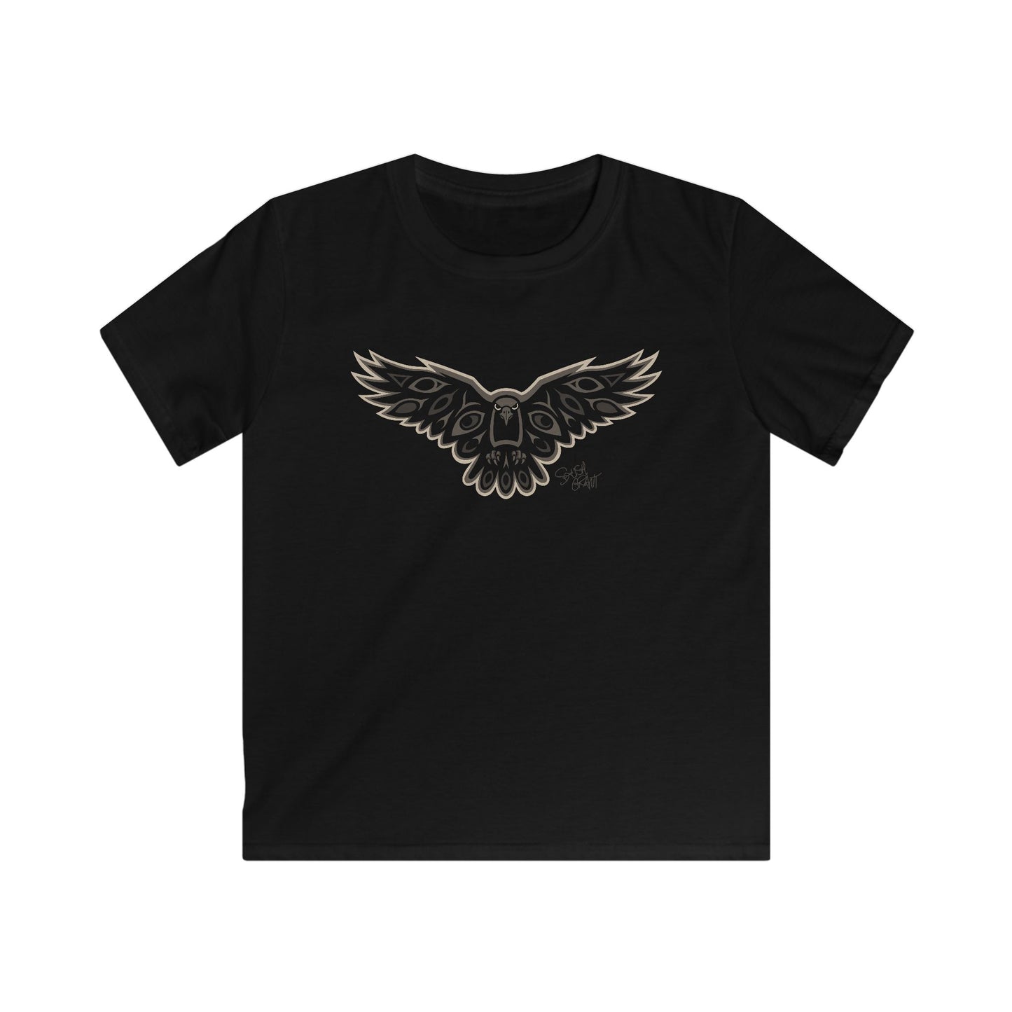 Crow Kids T-Shirt – Coast Salish Art for Children