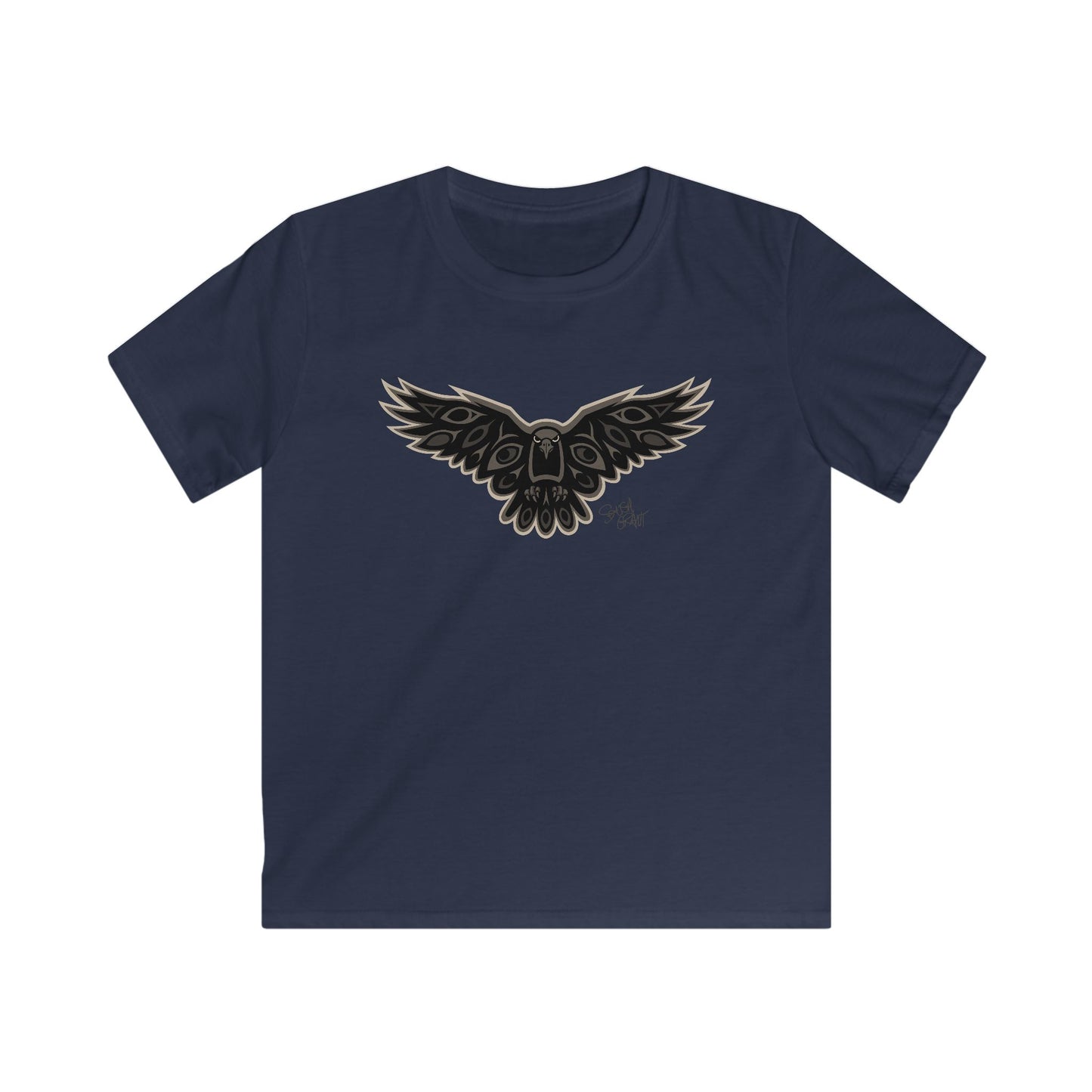 Crow Kids T-Shirt – Coast Salish Art for Children