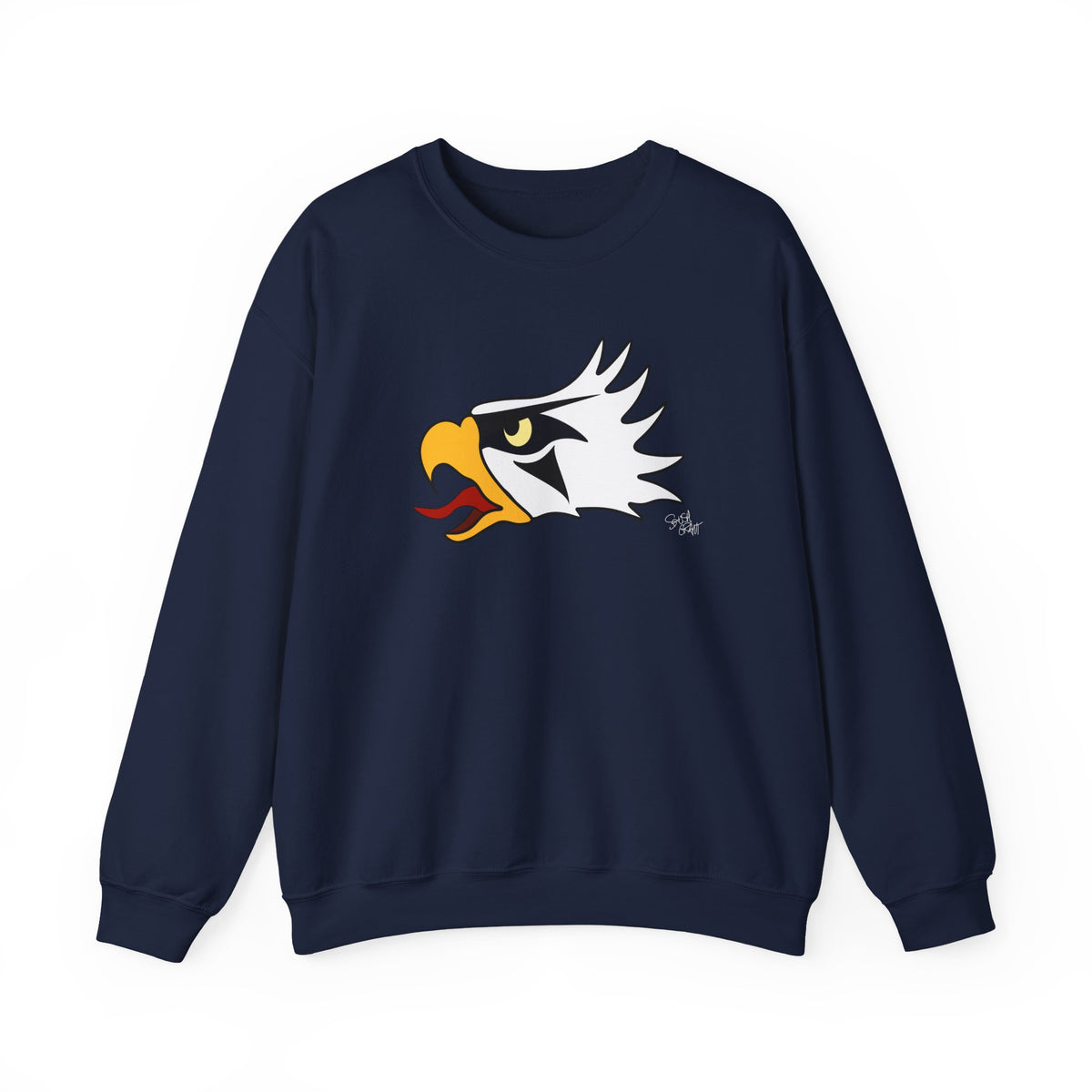 Eagle Head Sweatshirt – Coast Salish Eagle Crest Art for Men