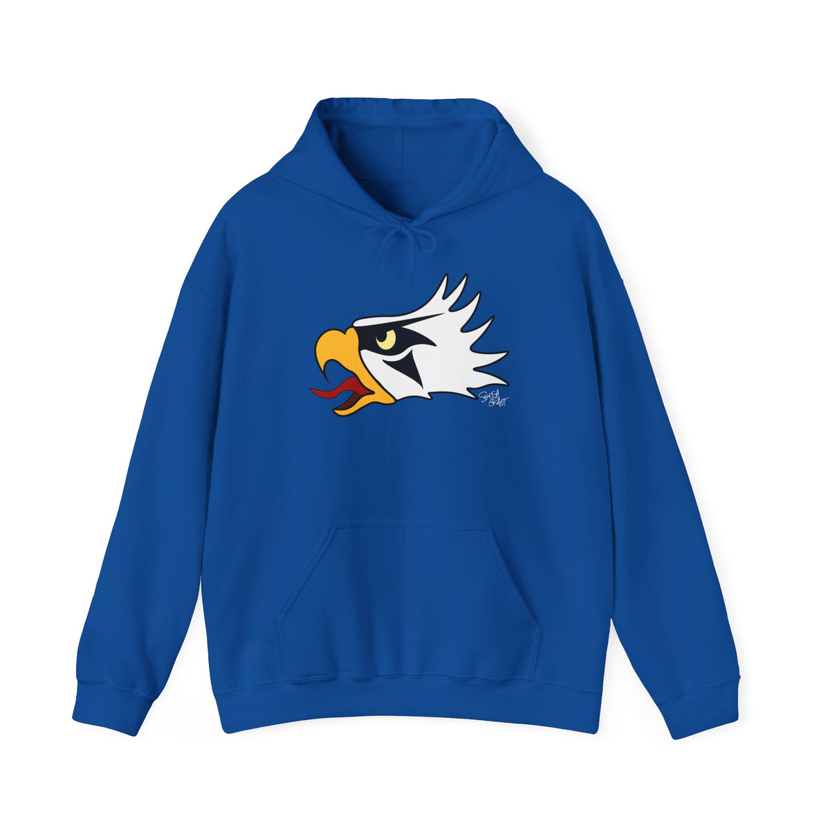 Eagle Head Hoodie – Coast Salish Eagle Crest Art for Men