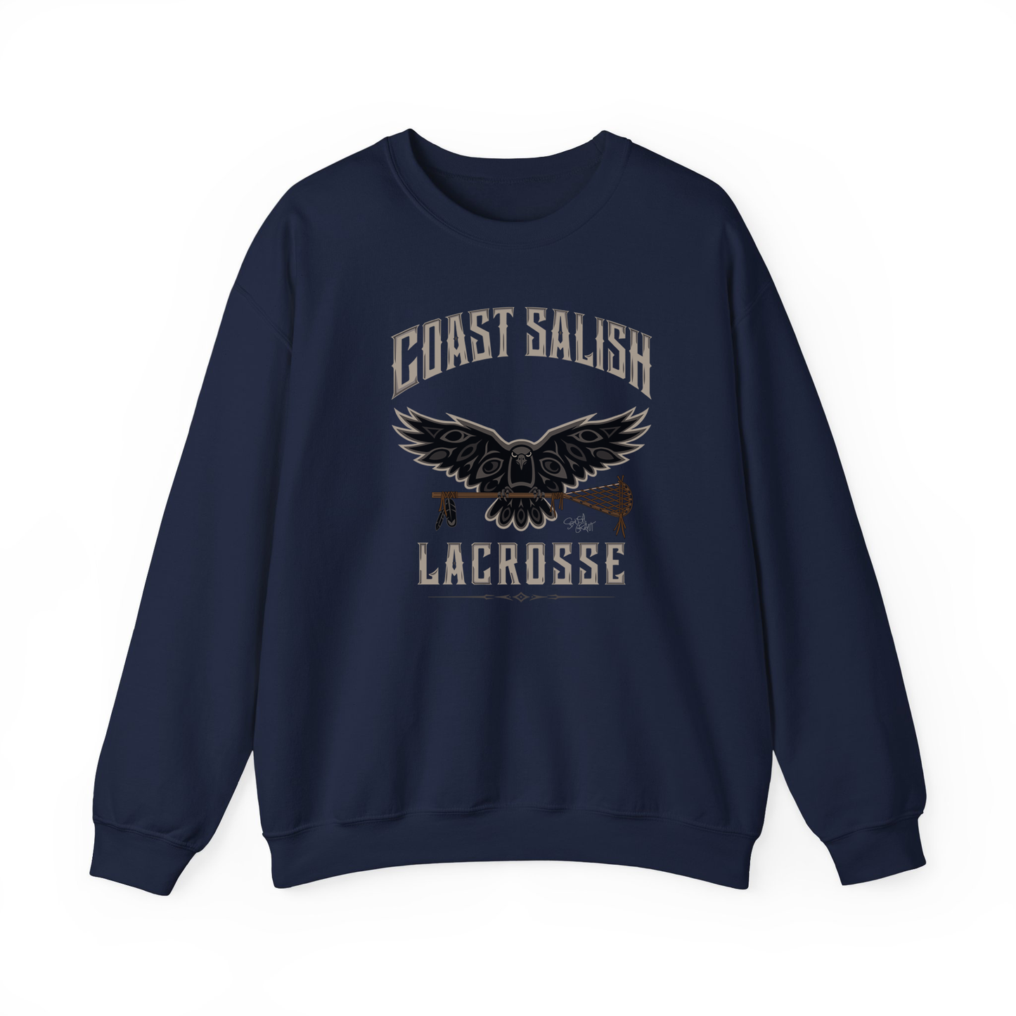Crows Lacrosse Team Sweatshirt – Coast Salish Art for Women