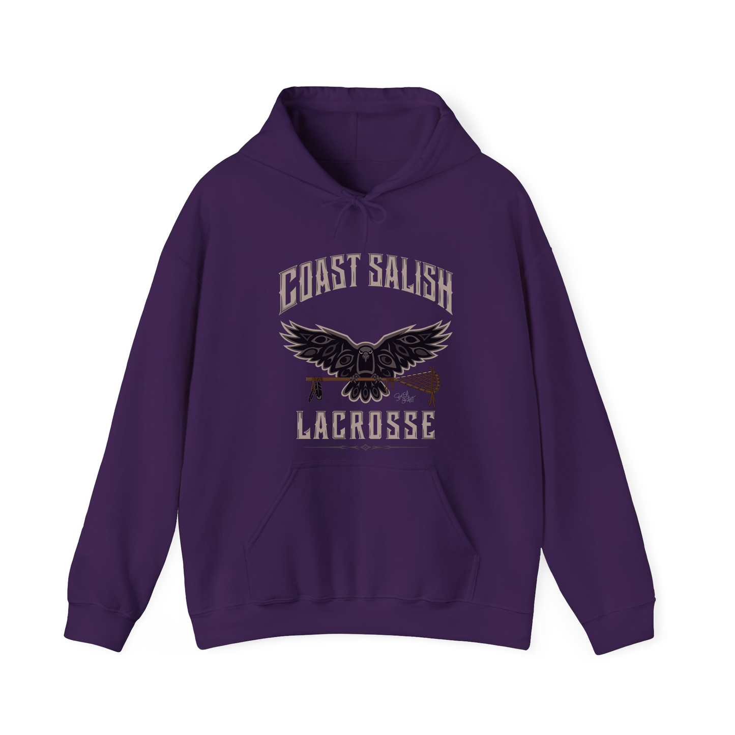 Crows Lacrosse Team Hoodie – Coast Salish Art for Women