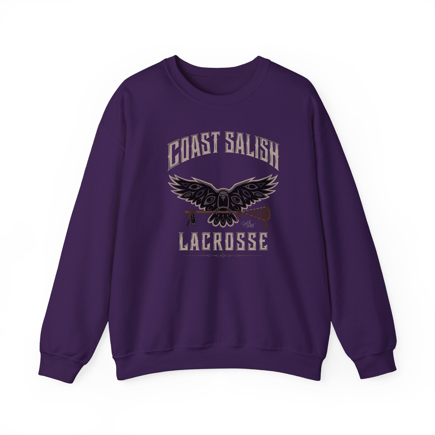 Crows Lacrosse Team Sweatshirt – Coast Salish Art for Men