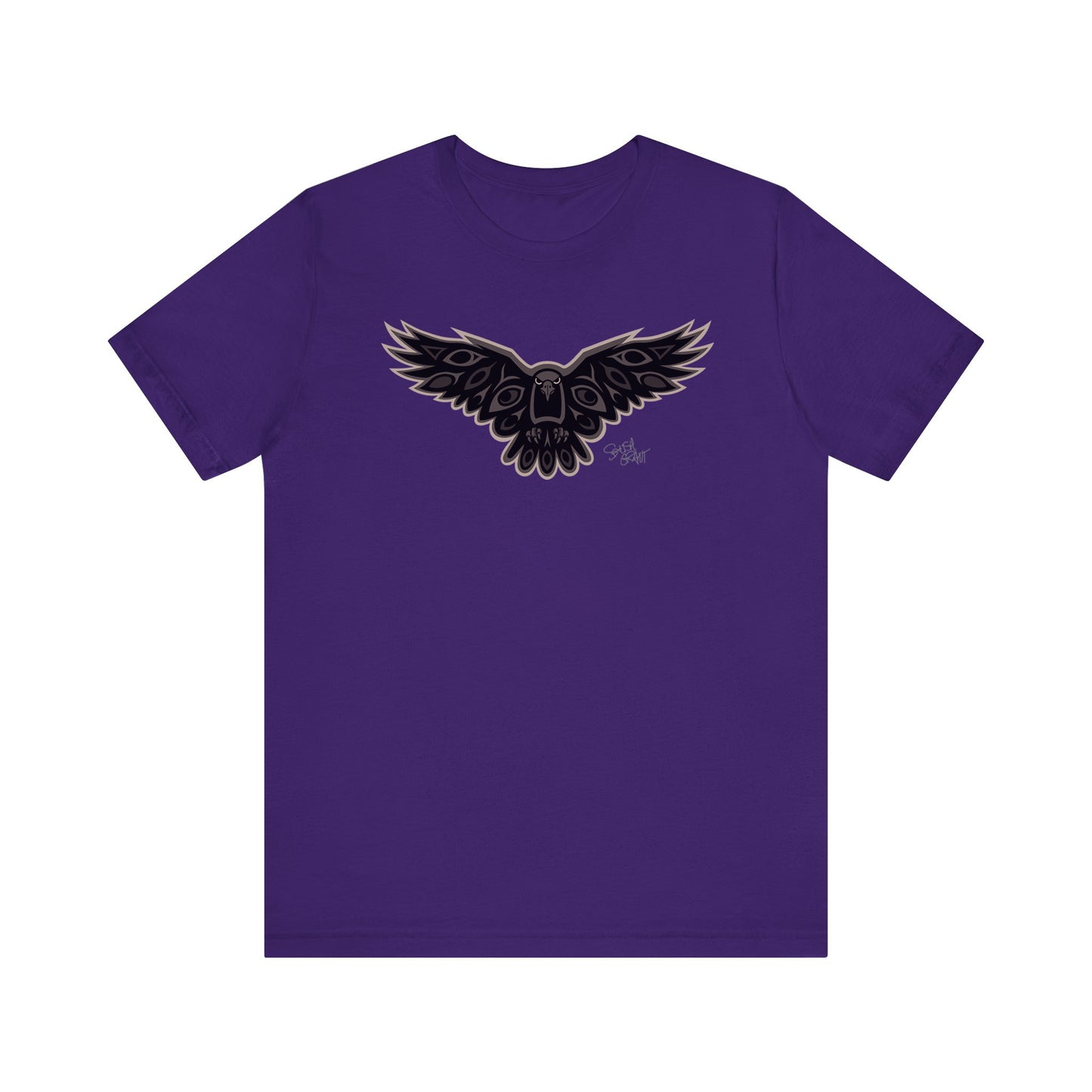 Crow Coast Salish T-Shirt for Men – Original Indigenous Crow Art