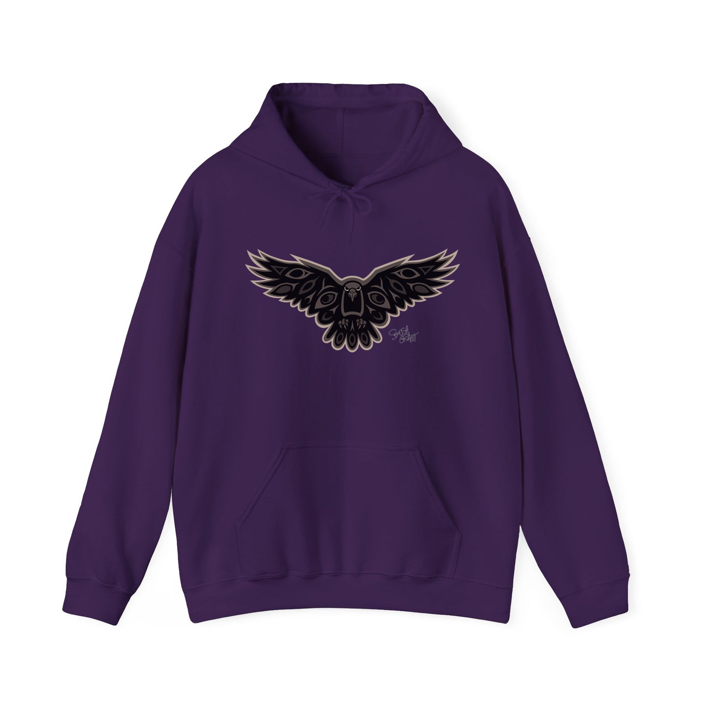 Crow Hoodie – Coast Salish Art for Women