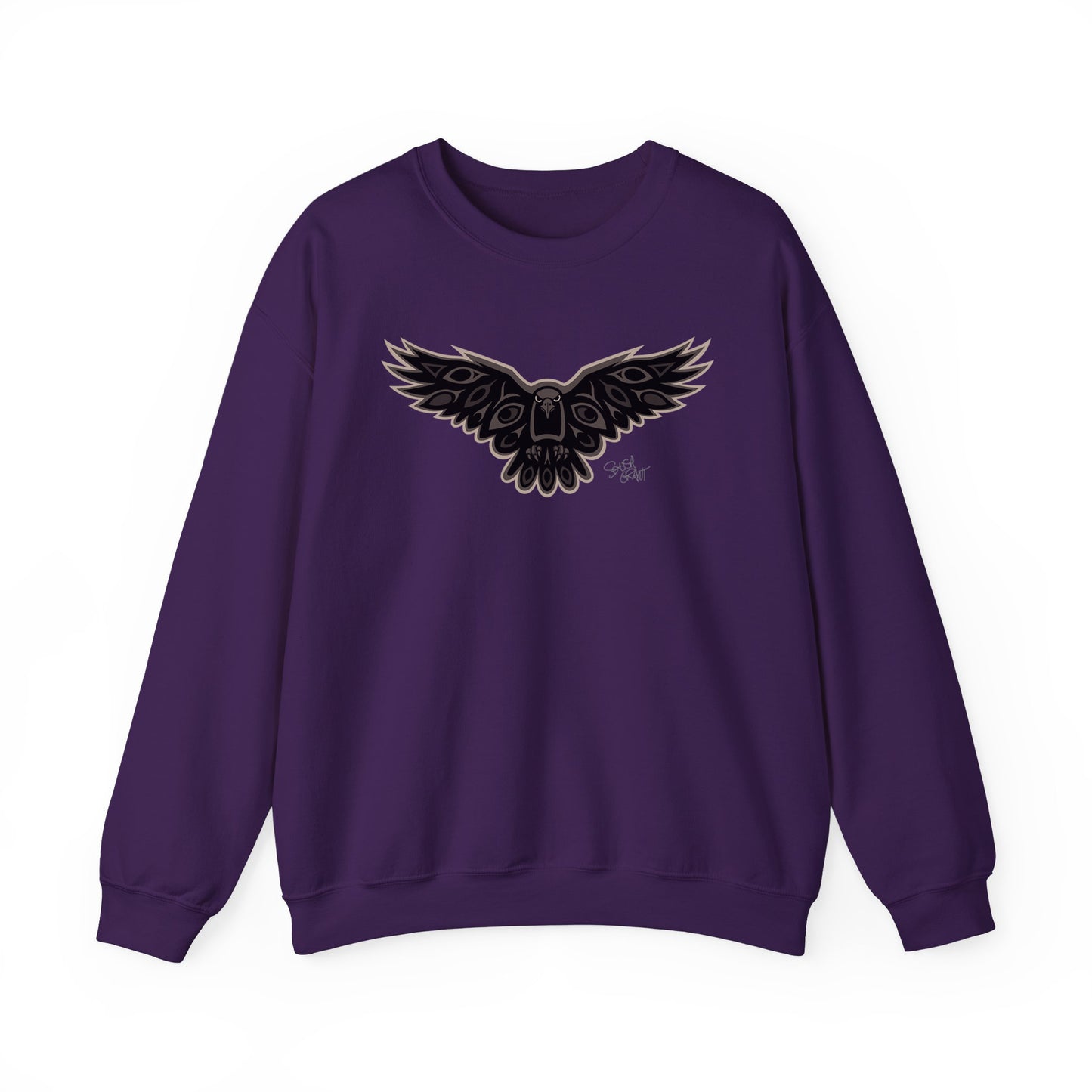 Crow Sweatshirt – Coast Salish Art for Men