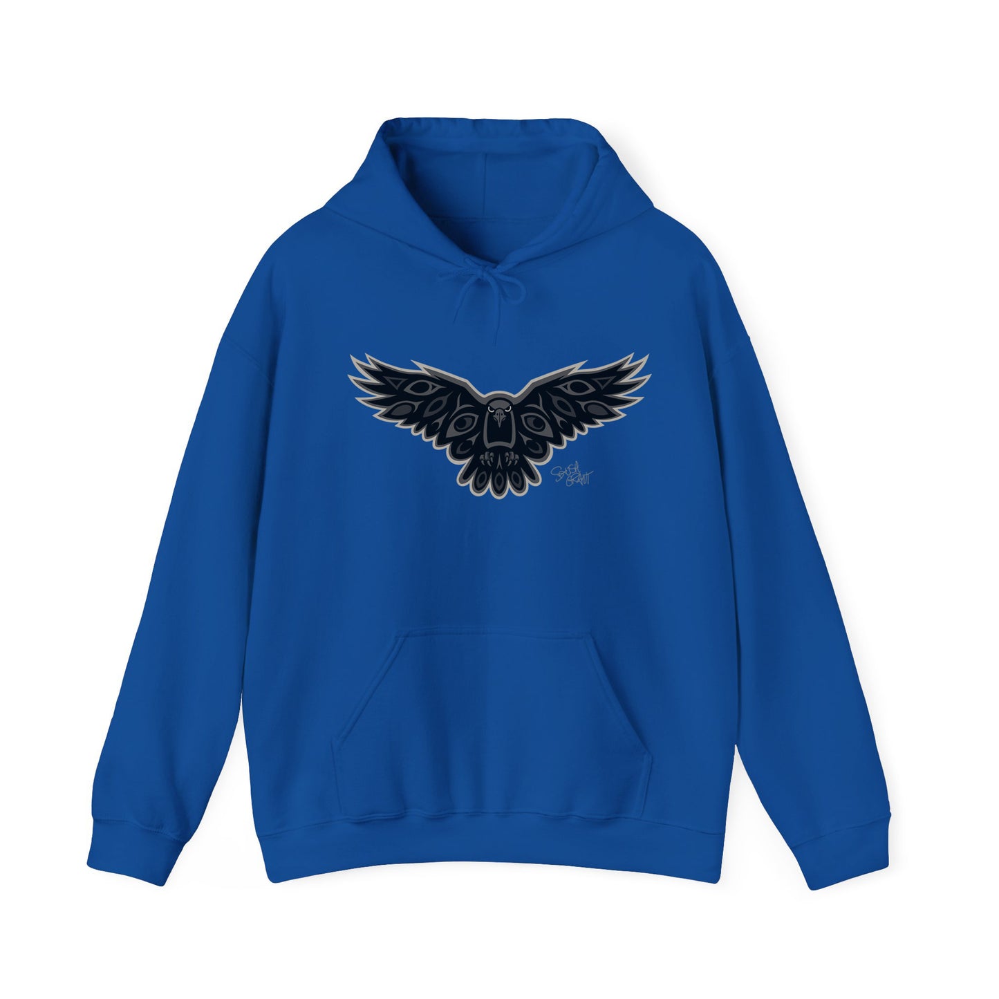 Crow Hoodie – Coast Salish Art for Men