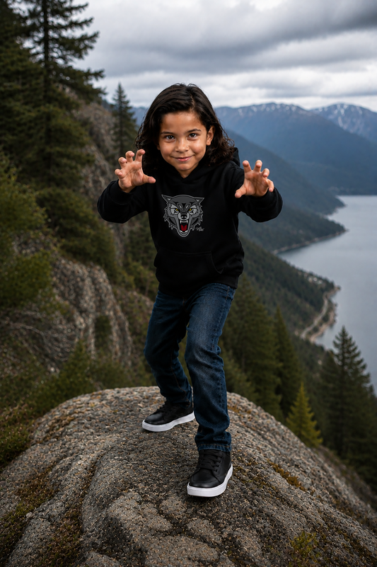 Wolf Kids Hoodie – Coast Salish Art for Children