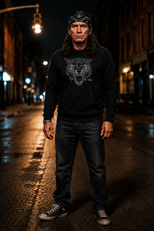 Wolf Hoodie – Coast Salish Art for Men