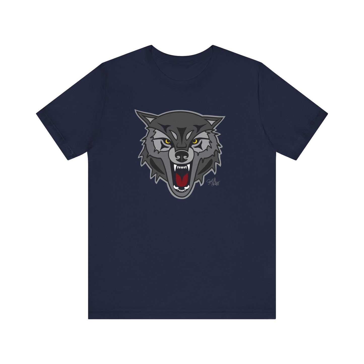 Wolf Long Sleeve Coast Salish T-Shirt for Men – Original Indigenous Wolf Art