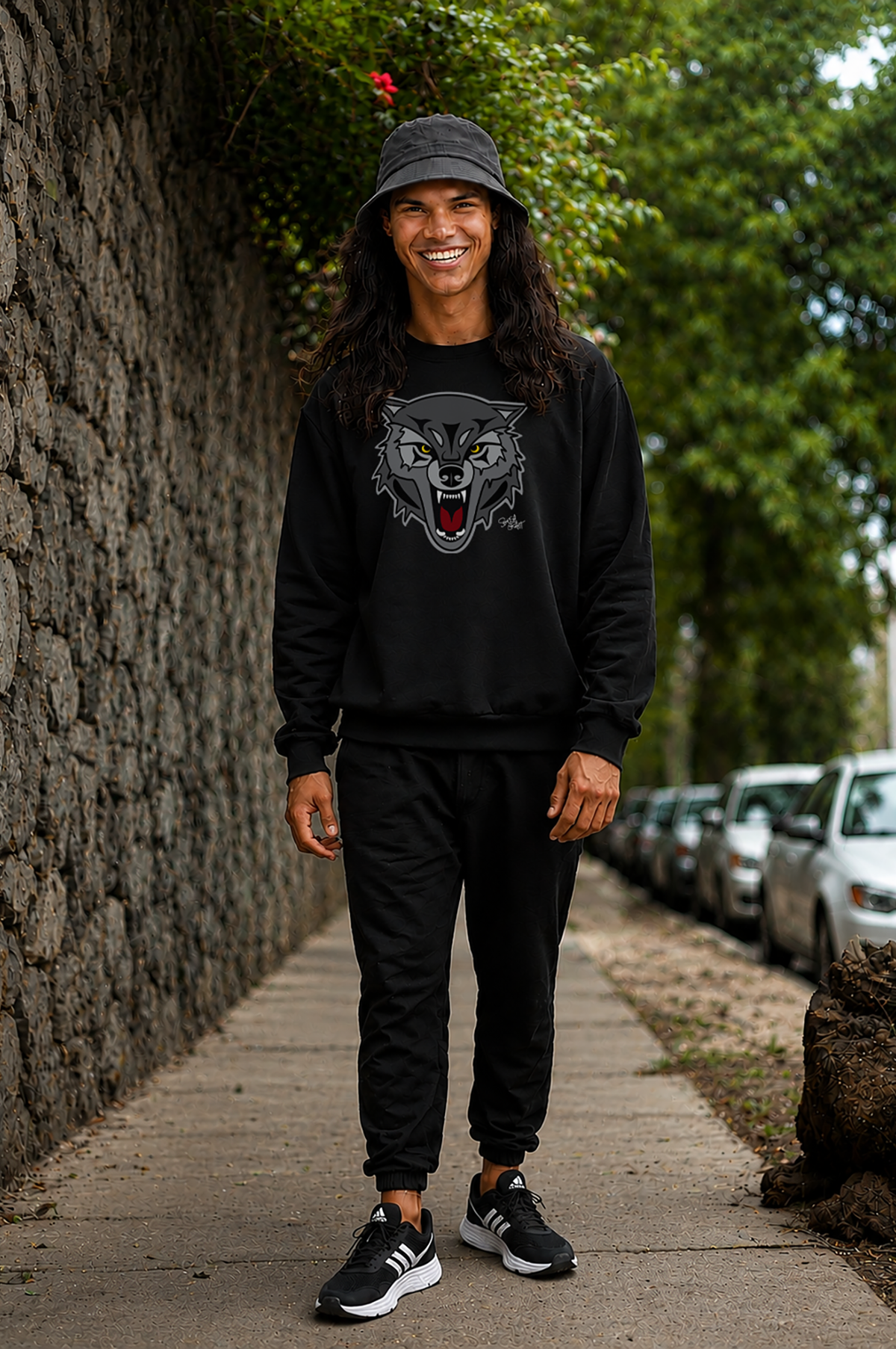 Wolf Sweatshirt – Coast Salish Art for Men