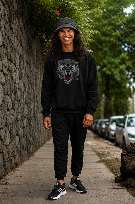 Wolf Sweatshirt – Coast Salish Art for Men