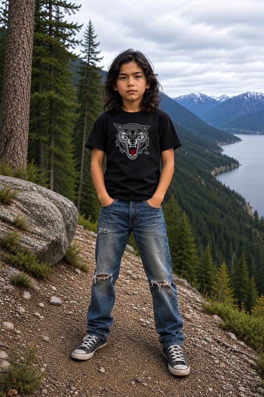 Wolf Kids T-Shirt – Coast Salish Art for Children