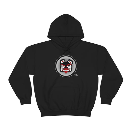 Salish Grant - Papa Bear Baller Hoodie authentic Coast Salish art Black