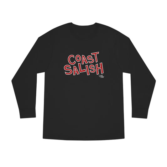 Salish Grant - Coast Salish Long Sleeve T-shirt Vancouver Canada Black