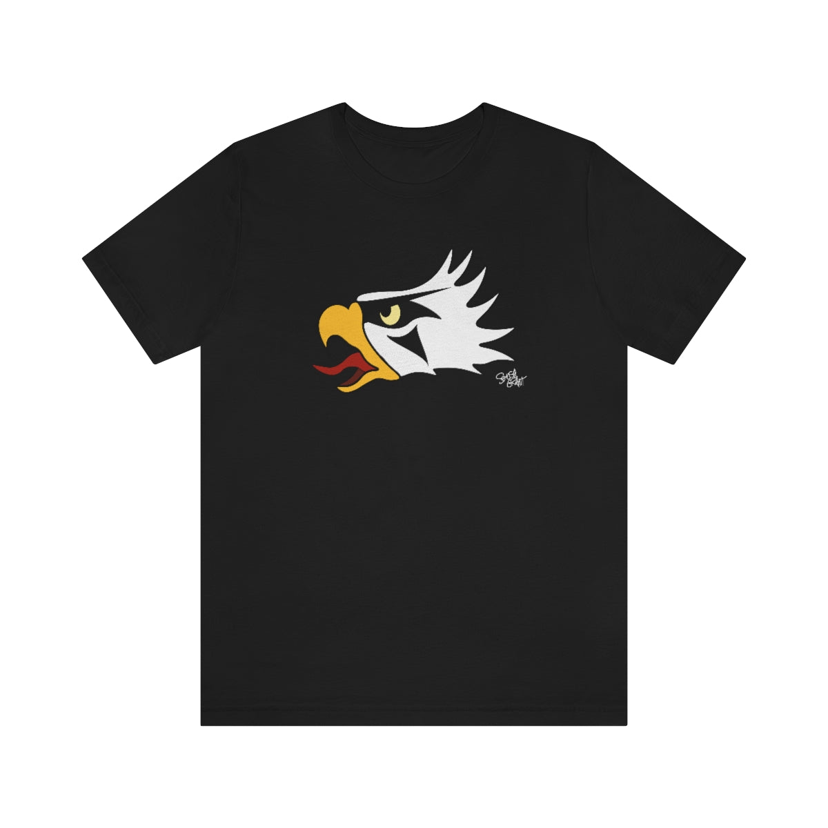 Salish Grant - Eagle Head T-Shirt authentic Coast Salish Streetwear Black