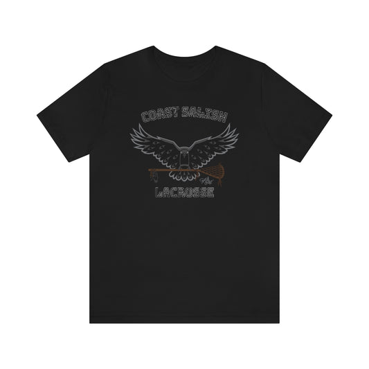 Salish Grant - Crows Lacrosse Team T-Shirt Coast Salish art Canada Black