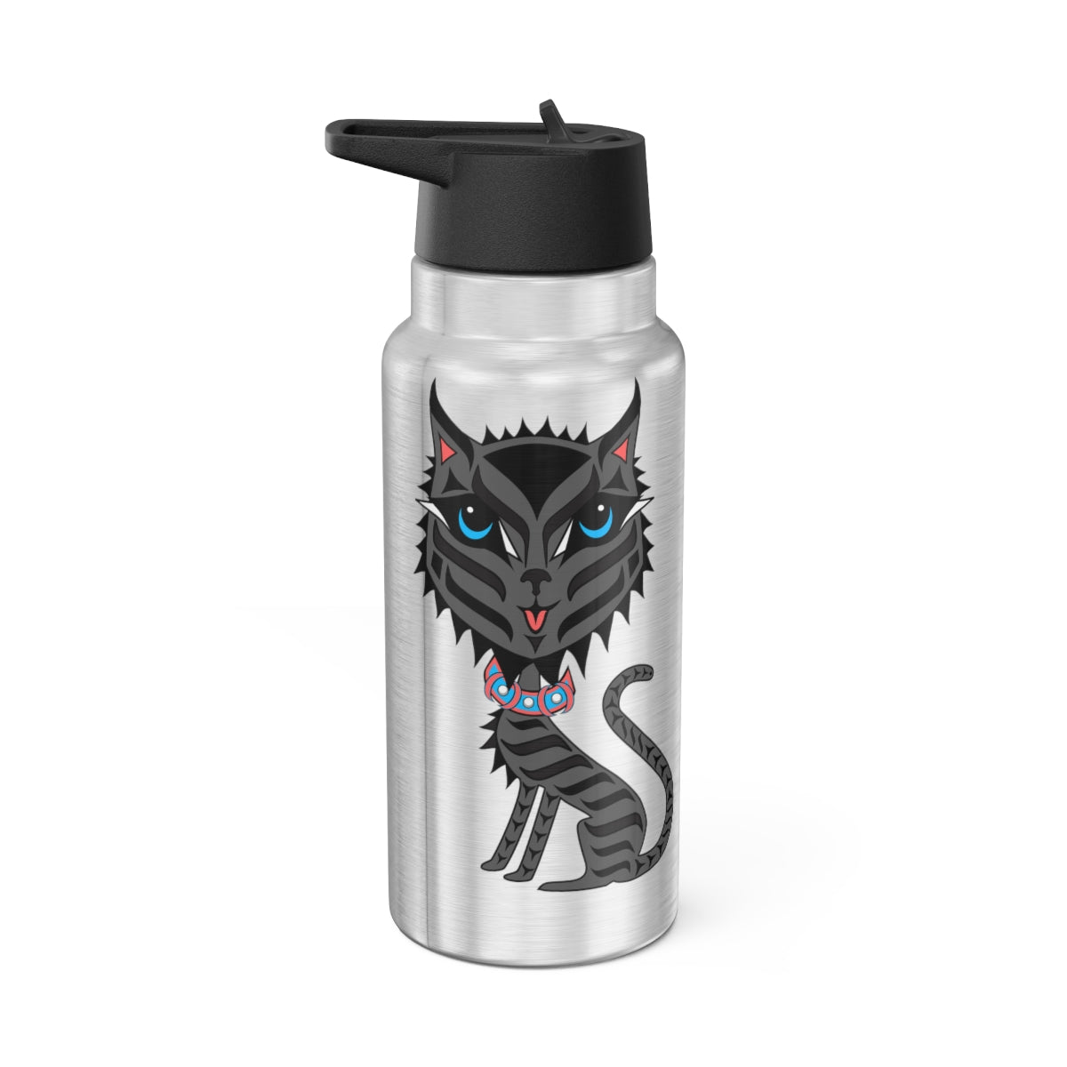 Salish Grant - Boujee Rez Cat Tumbler Coast Salish Art Stainless Steel size: 32oz (0.95l) 